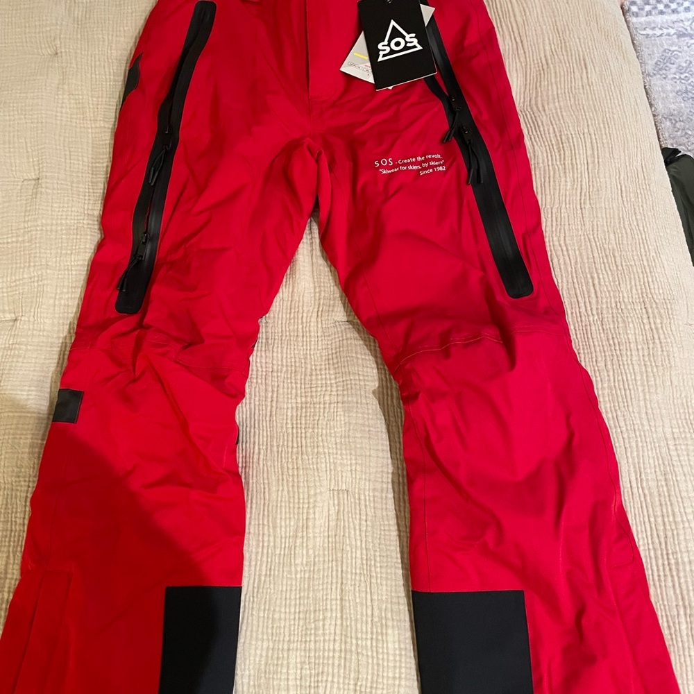 Men's Red Ski Pants